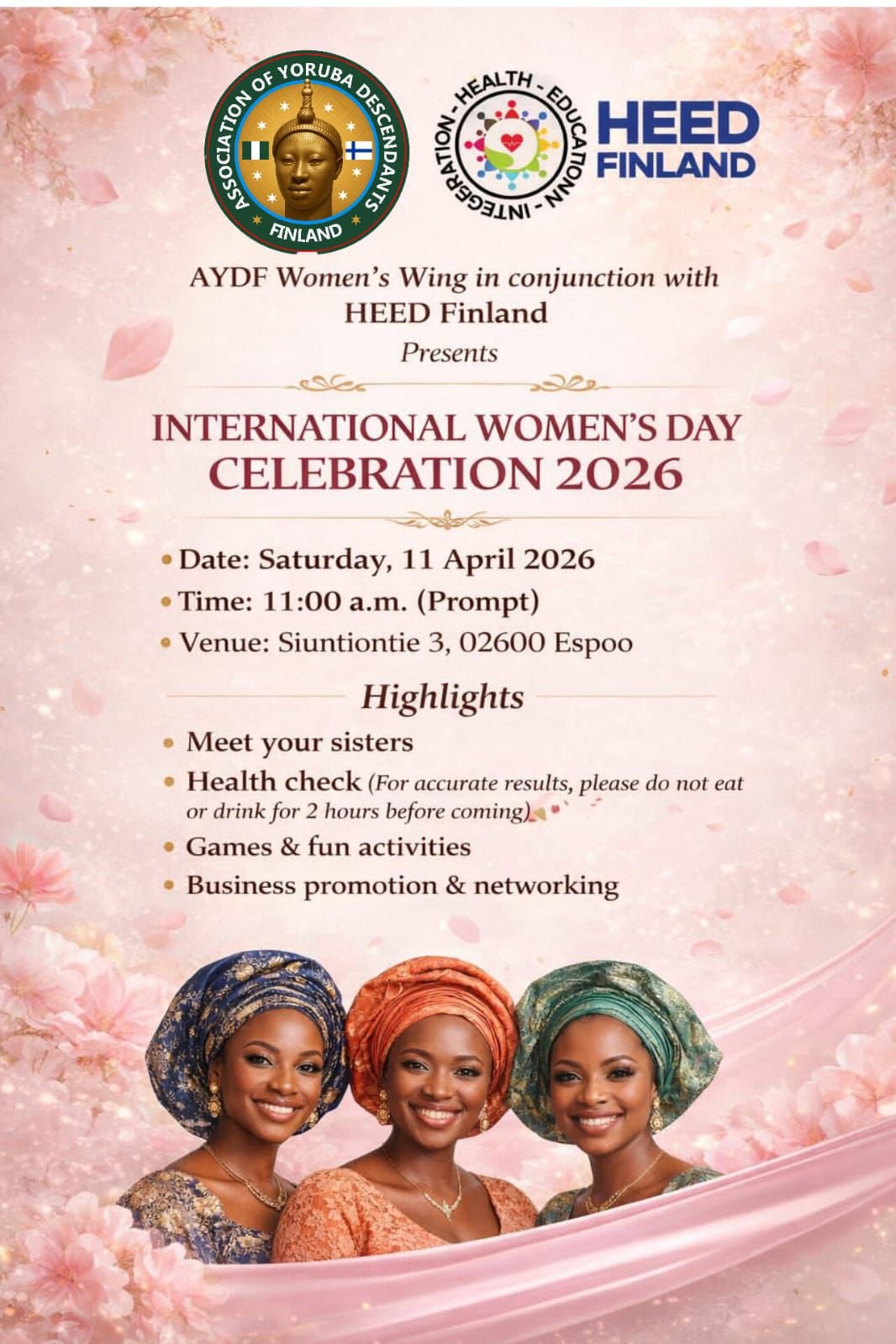 HEED Finland at AYDF's International Women's Day Celebration 2026