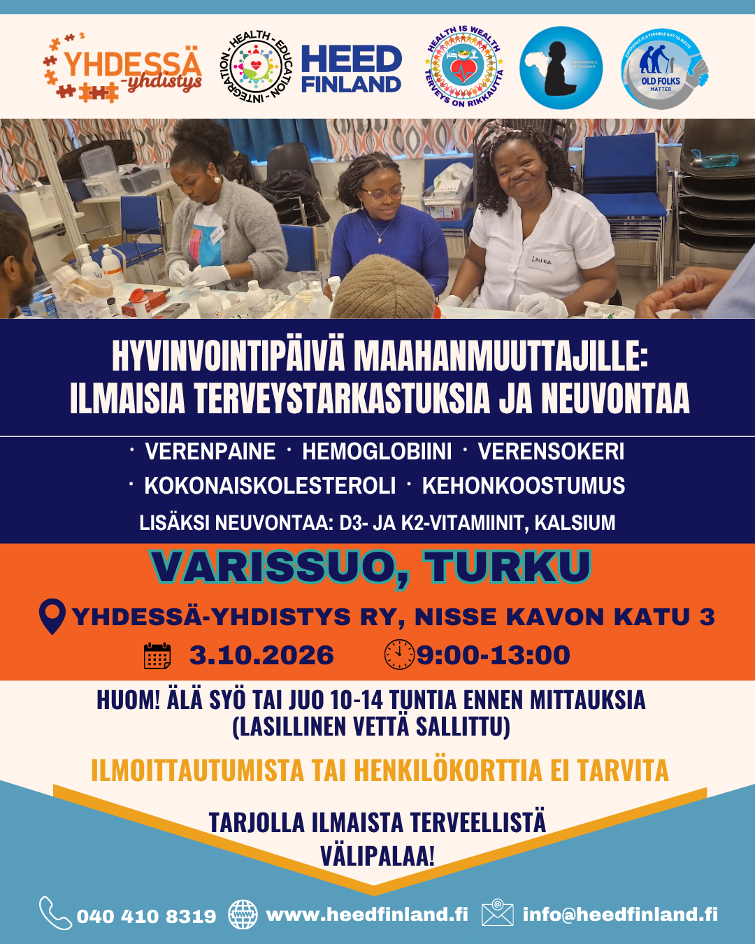 HYVINVOINTIPÄIVÄ VARISSUOLLA, TURUSSA